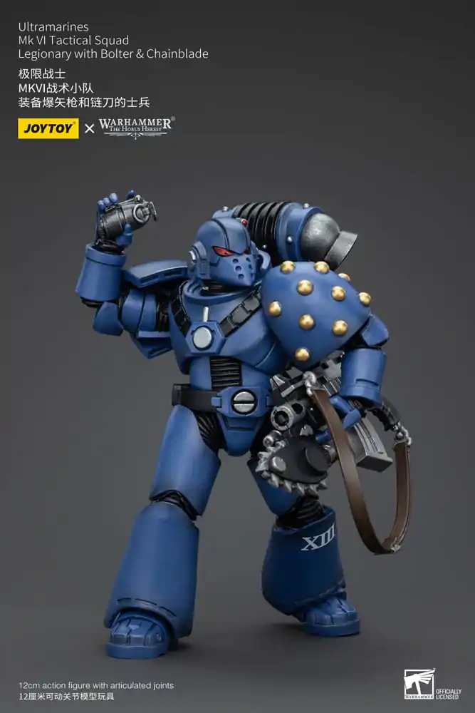 Warhammer The Horus Heresy Action Figure 1/18 Ultramarines MK VI Tactical Squad Legionary with Bolter & Chainblade 12 cm termékfotó