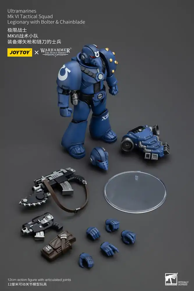 Warhammer The Horus Heresy Action Figure 1/18 Ultramarines MK VI Tactical Squad Legionary with Bolter & Chainblade 12 cm termékfotó