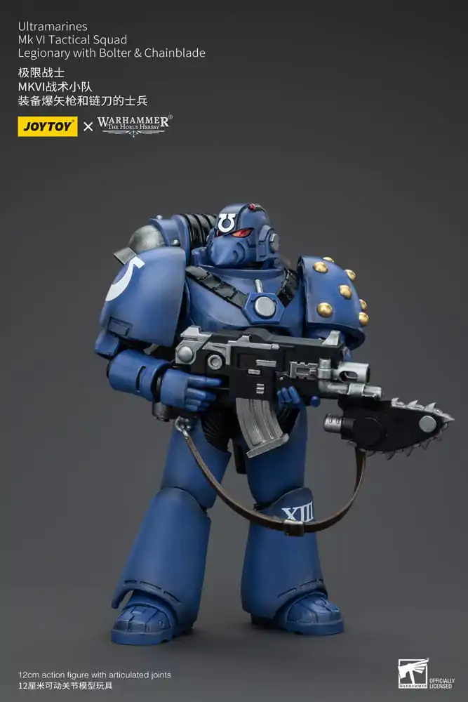 Warhammer The Horus Heresy Action Figure 1/18 Ultramarines MK VI Tactical Squad Legionary with Bolter & Chainblade 12 cm termékfotó