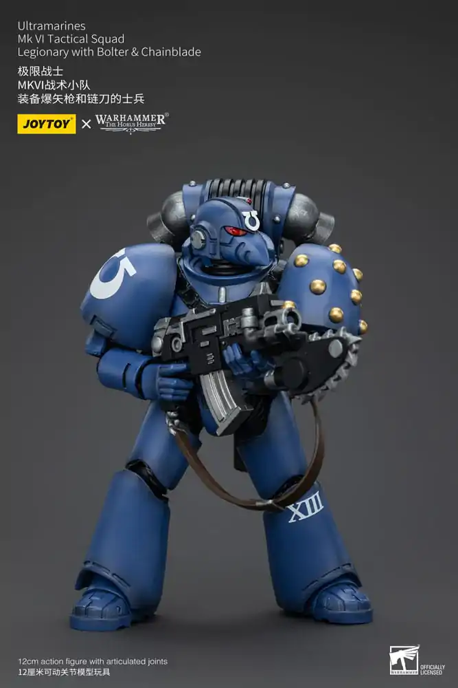 Warhammer The Horus Heresy Action Figure 1/18 Ultramarines MK VI Tactical Squad Legionary with Bolter & Chainblade 12 cm termékfotó