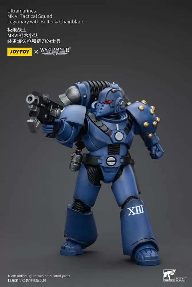 Warhammer The Horus Heresy Action Figure 1/18 Ultramarines MK VI Tactical Squad Legionary with Bolter & Chainblade 12 cm termékfotó