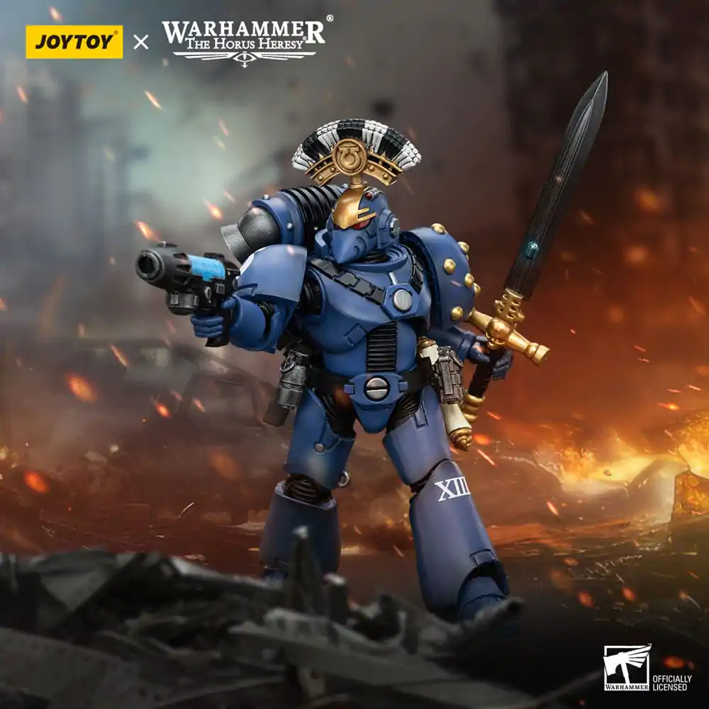 Warhammer The Horus Heresy Action Figure 1/18 Ultramarines MK VI Tactical Squad Sergeant with Plasma Pistol and Power Sword 12 cm termékfotó