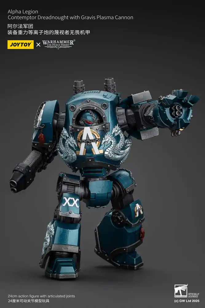 Warhammer The Horus Heresy Action Figure Alpha Legion Contemptor Dreadnought with Gravis Plasma Cannon 25 cm product photo