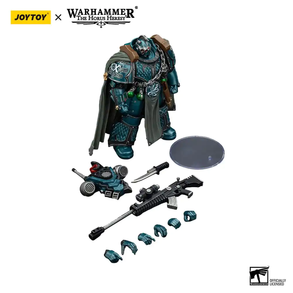 Warhammer The Horus Heresy Action Figure Alpha Legion Exodus The One who is Many With Sniper Rifle And Power Dagger 20 cm product photo