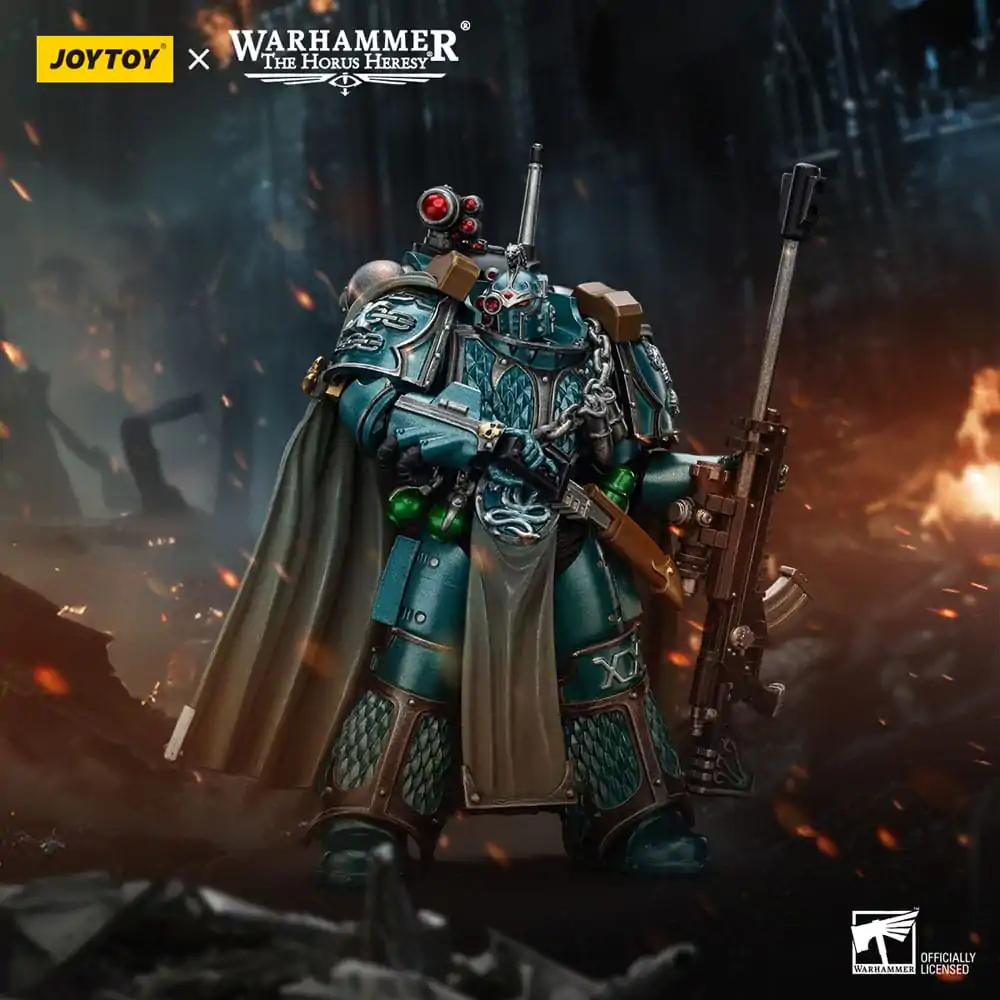 Warhammer The Horus Heresy Action Figure Alpha Legion Exodus The One who is Many With Sniper Rifle And Power Dagger 20 cm product photo