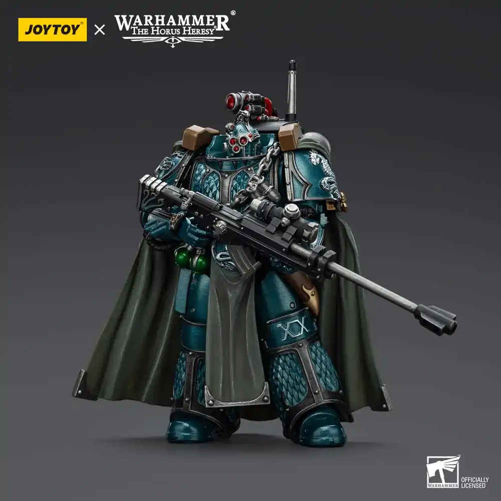 Warhammer The Horus Heresy Action Figure Alpha Legion Exodus The One who is Many With Sniper Rifle And Power Dagger 20 cm product photo