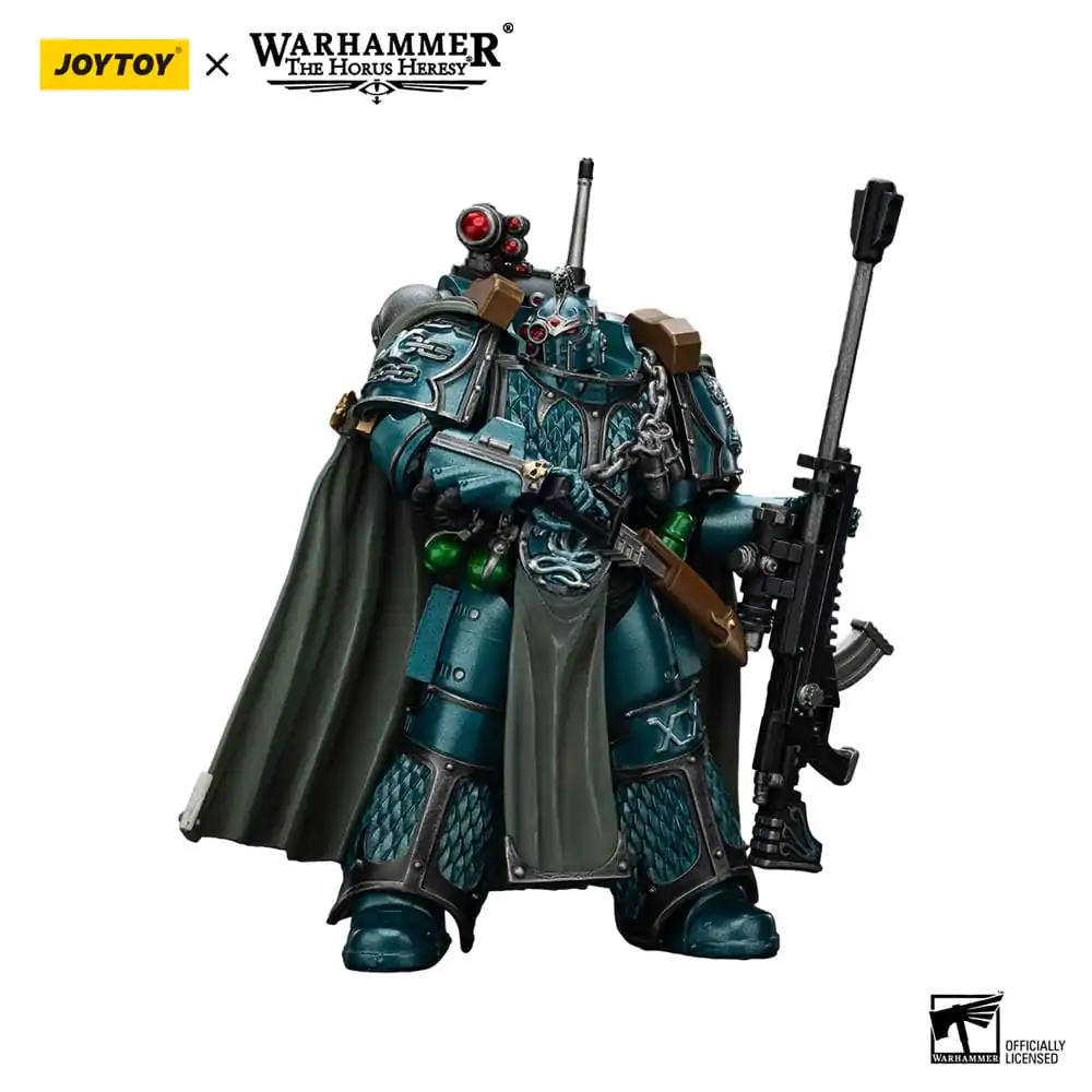 Warhammer The Horus Heresy Action Figure Alpha Legion Exodus The One who is Many With Sniper Rifle And Power Dagger 20 cm product photo