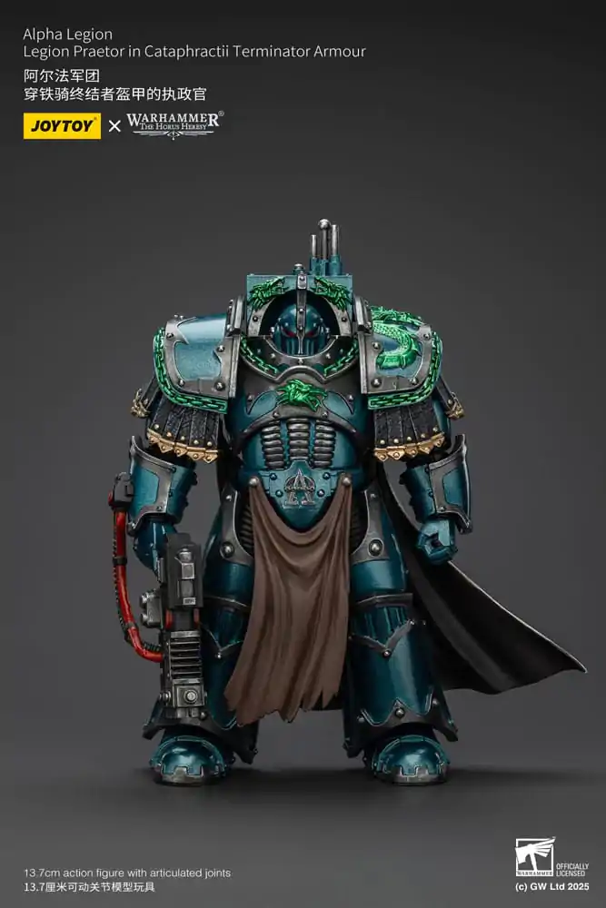 Warhammer The Horus Heresy Action Figure Alpha Legion Legion Praetor in Cataphractii Terminator Armour 14 cm product photo