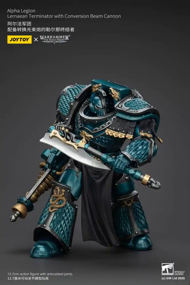 Warhammer The Horus Heresy Action Figure Alpha Legion Lernaean Terminator with Conversion Beam Cannon 20 cm product photo