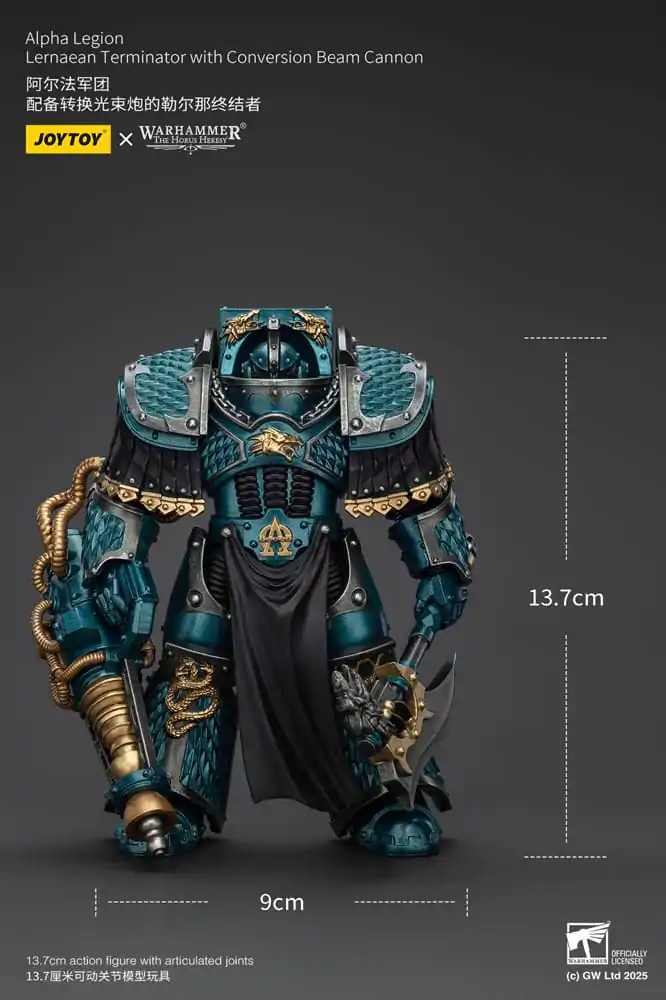 Warhammer The Horus Heresy Action Figure Alpha Legion Lernaean Terminator with Conversion Beam Cannon 20 cm product photo