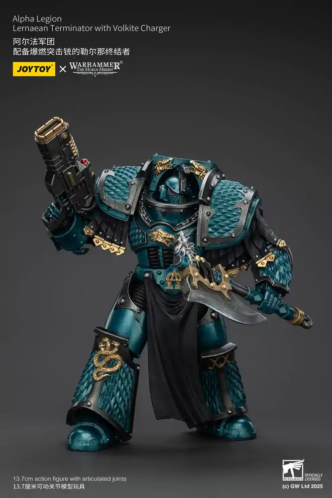 Warhammer The Horus Heresy Action Figure Alpha Legion Lernaean Terminator with Volkite Charger 20 cm product photo