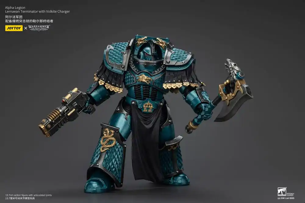 Warhammer The Horus Heresy Action Figure Alpha Legion Lernaean Terminator with Volkite Charger 20 cm product photo