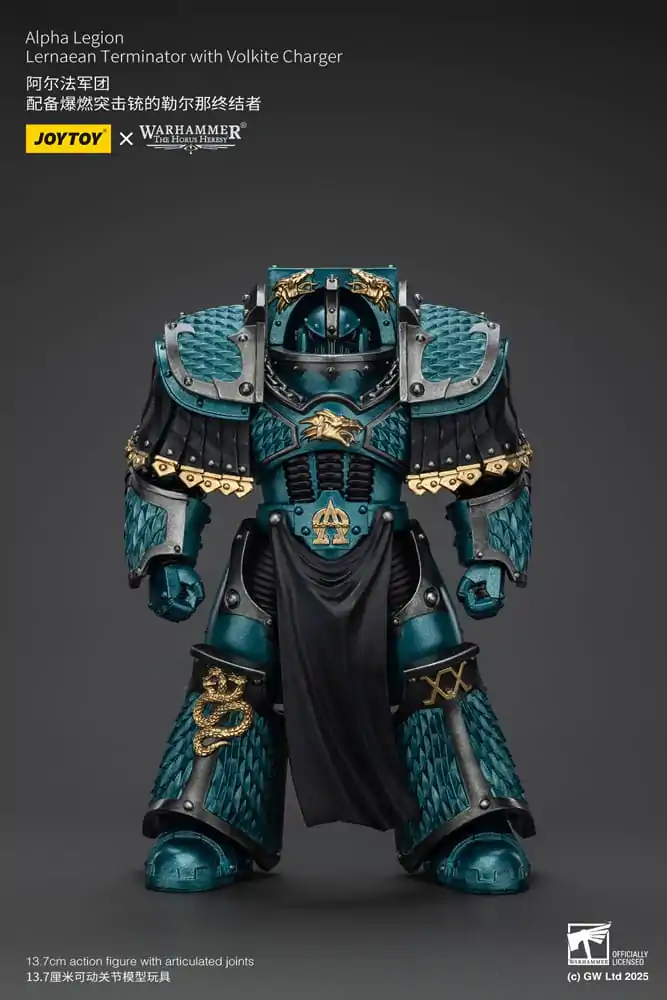 Warhammer The Horus Heresy Action Figure Alpha Legion Lernaean Terminator with Volkite Charger 20 cm product photo