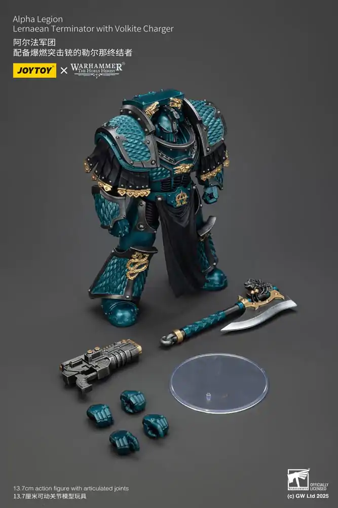 Warhammer The Horus Heresy Action Figure Alpha Legion Lernaean Terminator with Volkite Charger 20 cm product photo