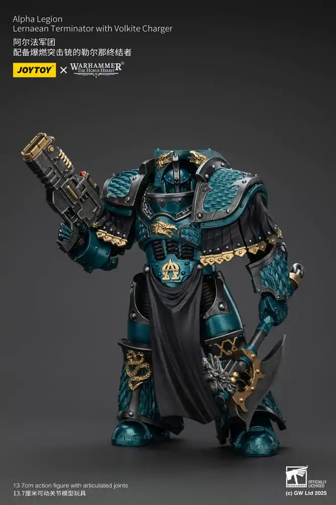 Warhammer The Horus Heresy Action Figure Alpha Legion Lernaean Terminator with Volkite Charger 20 cm product photo