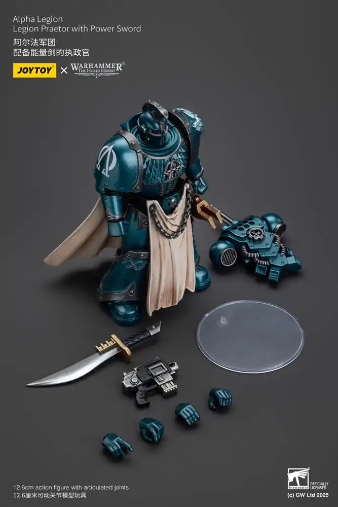 Warhammer The Horus Heresy Action Figure Alpha Legion Praetor with Power Sword 12 cm product photo