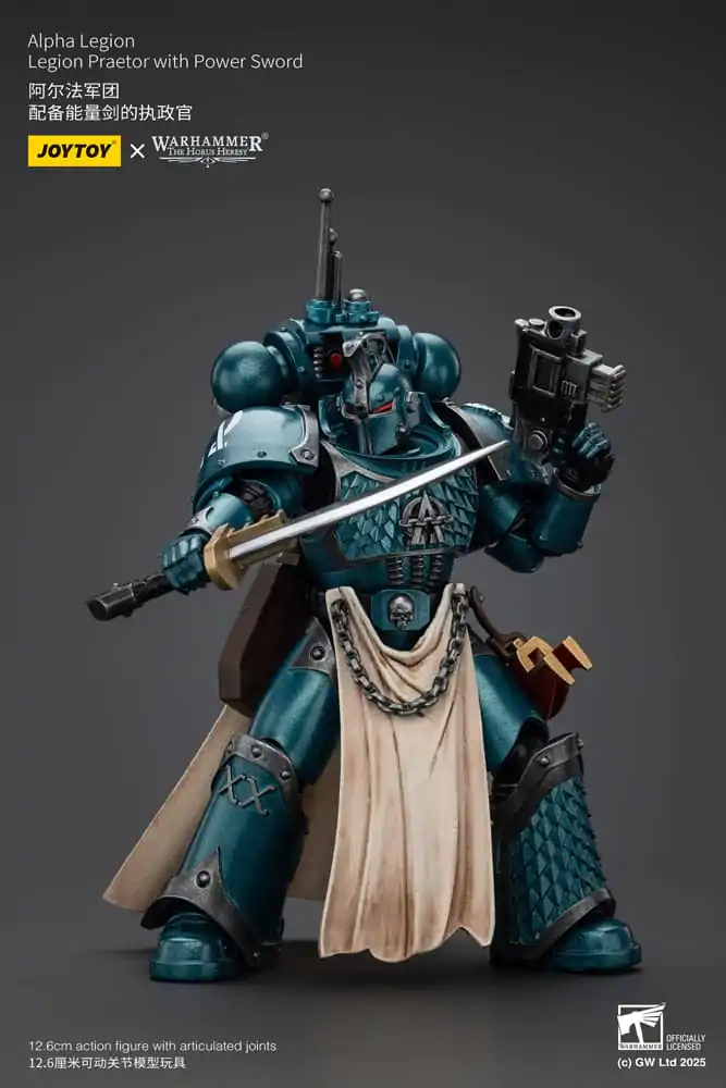 Warhammer The Horus Heresy Action Figure Alpha Legion Praetor with Power Sword 12 cm product photo