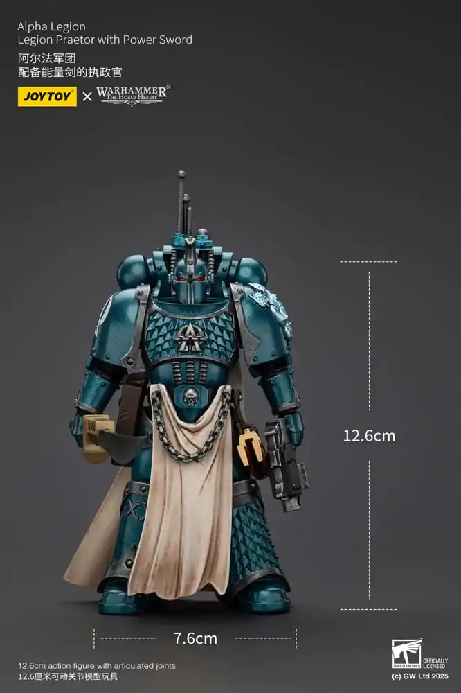Warhammer The Horus Heresy Action Figure Alpha Legion Praetor with Power Sword 12 cm product photo