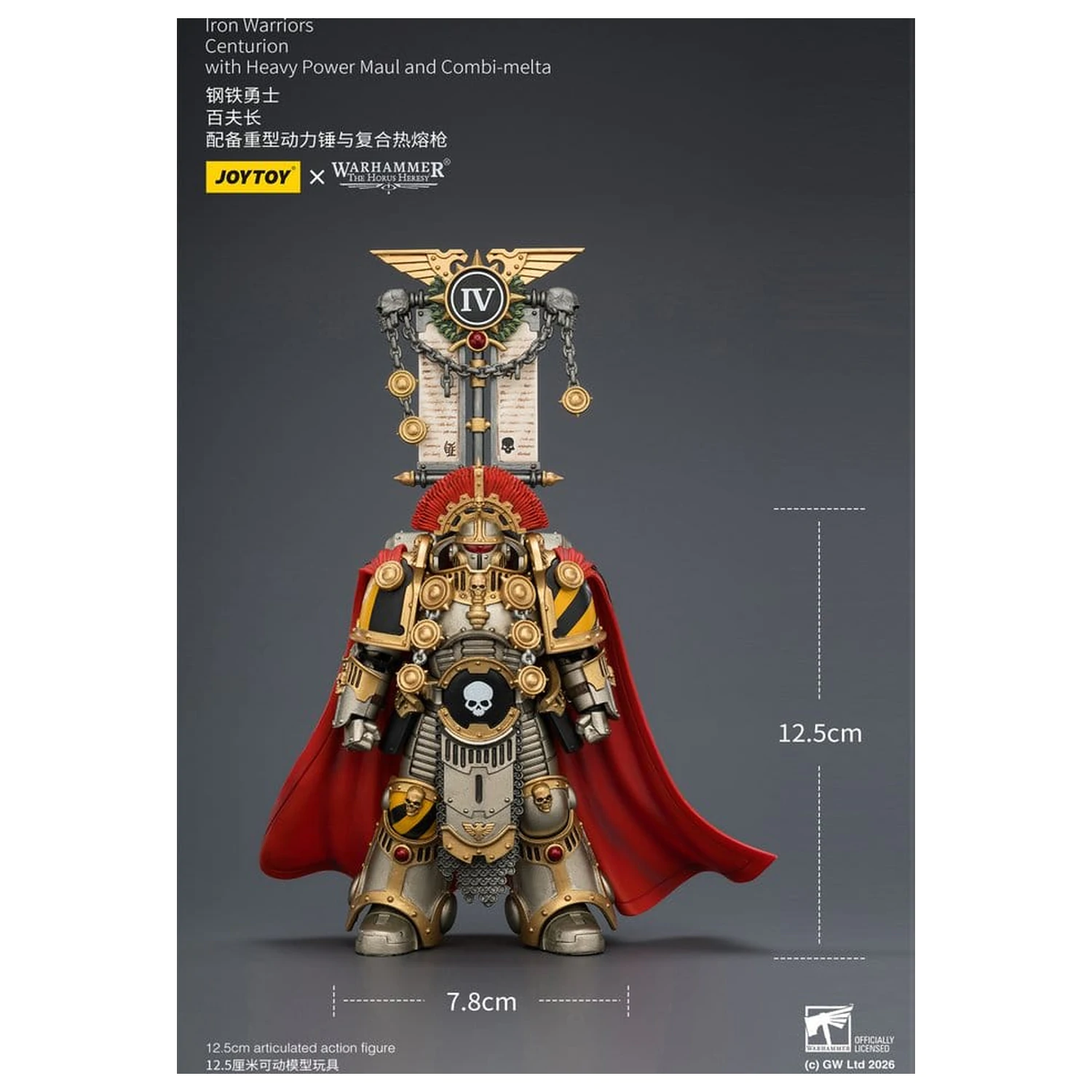 Warhammer The Horus Heresy Action Figure Iron Warriors Centurion 13 cm product photo