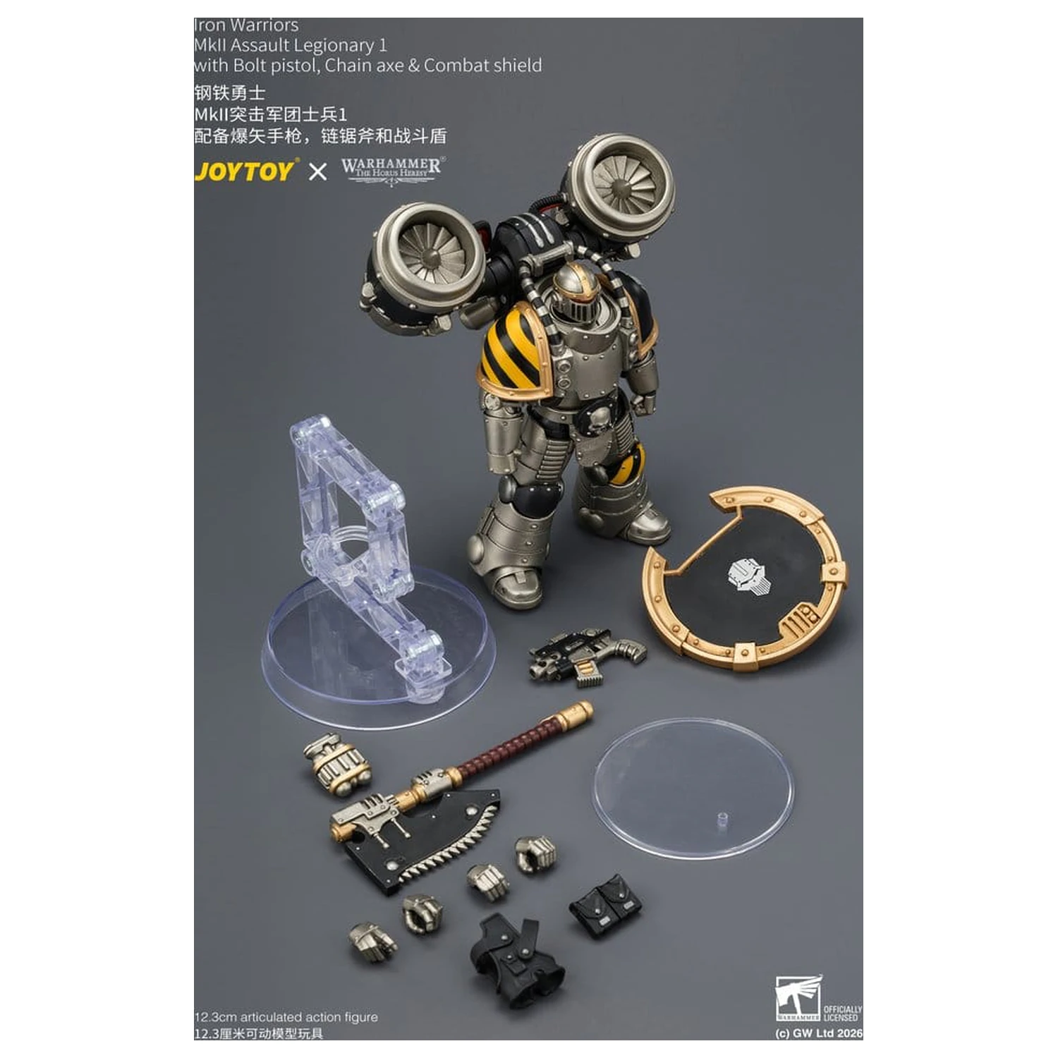 Warhammer The Horus Heresy Action Figure Iron Warriors MkII Assault Legionary 1 12 cm product photo