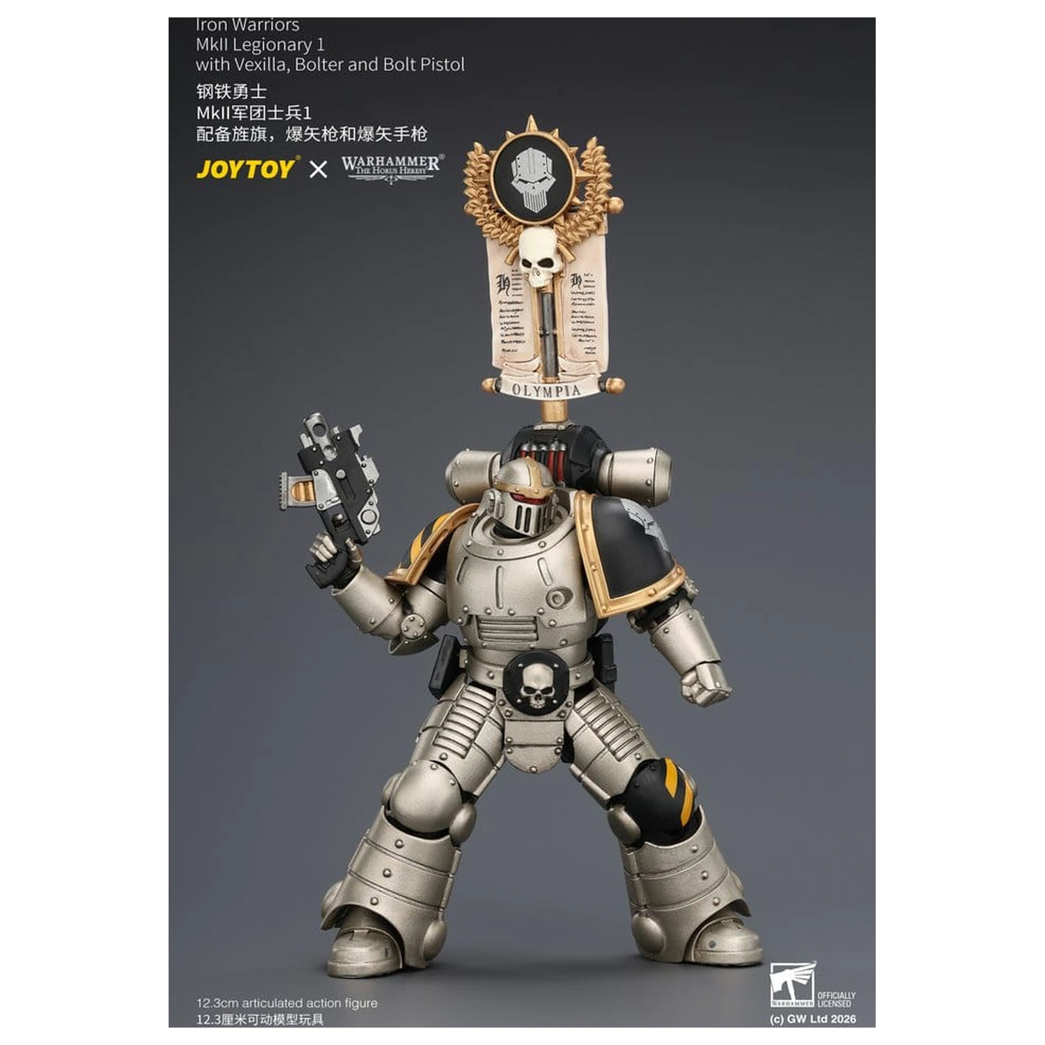 Warhammer The Horus Heresy Action Figure Iron Warriors MkII Legionary 1 12 cm product photo