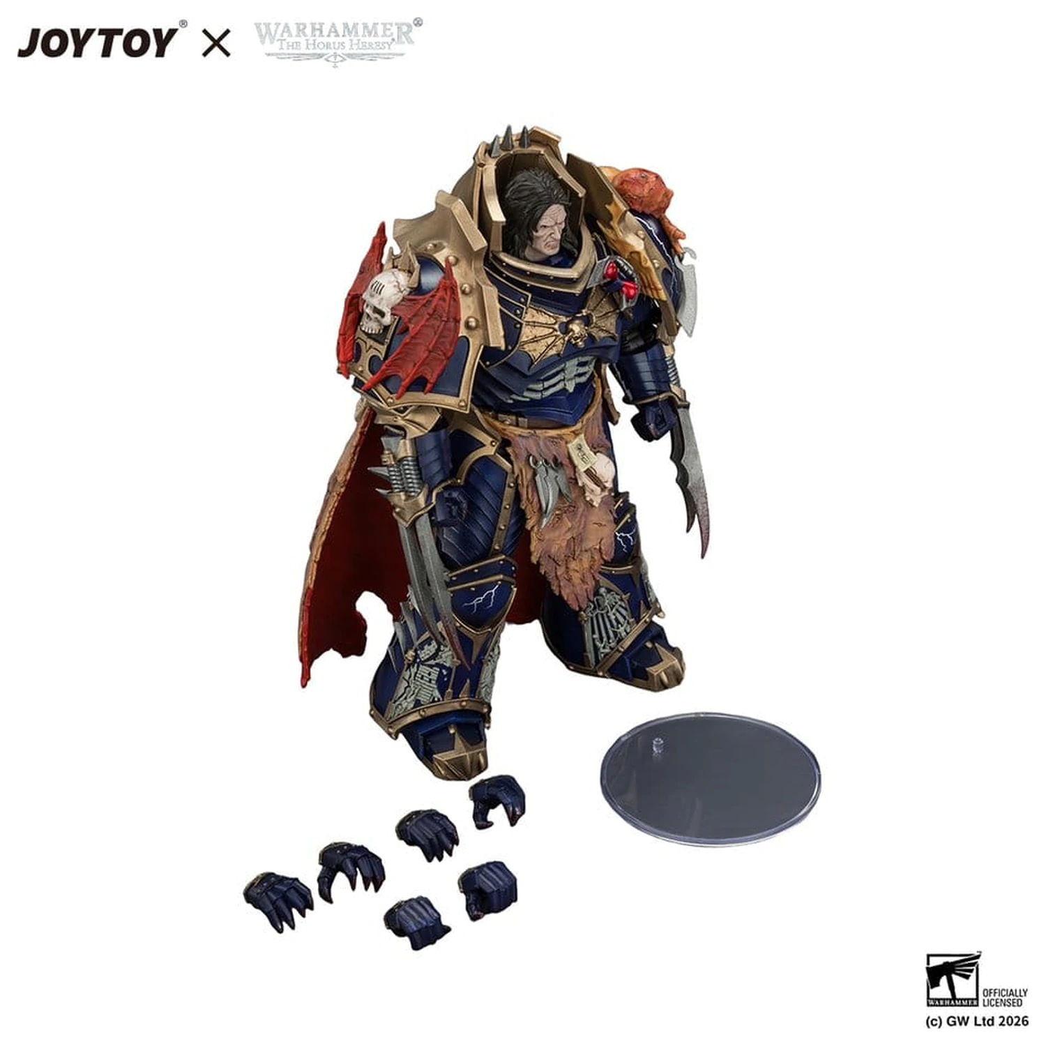 Warhammer The Horus Heresy Action Figure Night Lords Konrad Curze Primarch of the Night Lords Legion 19 cm product photo