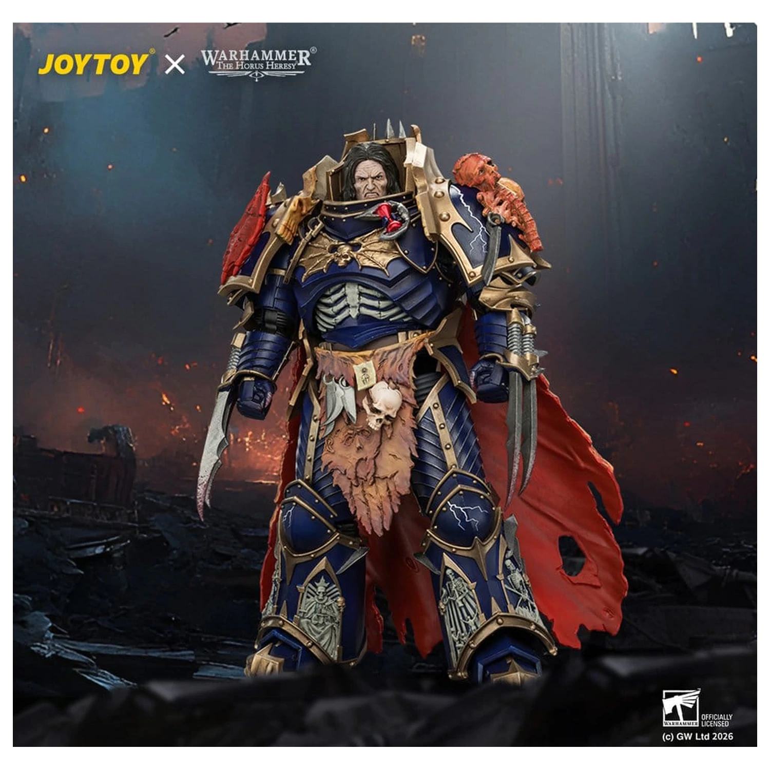 Warhammer The Horus Heresy Action Figure Night Lords Konrad Curze Primarch of the Night Lords Legion 19 cm product photo