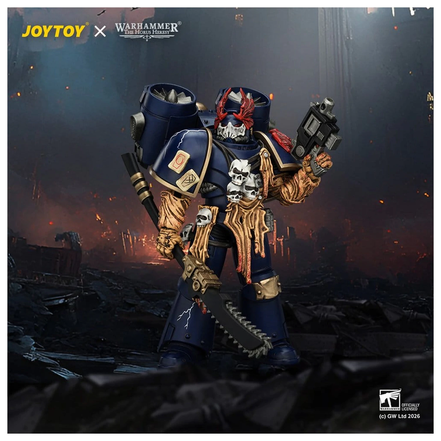 Warhammer The Horus Heresy Action Figure Night Lords Night Raptor Huntmaster 12 cm product photo