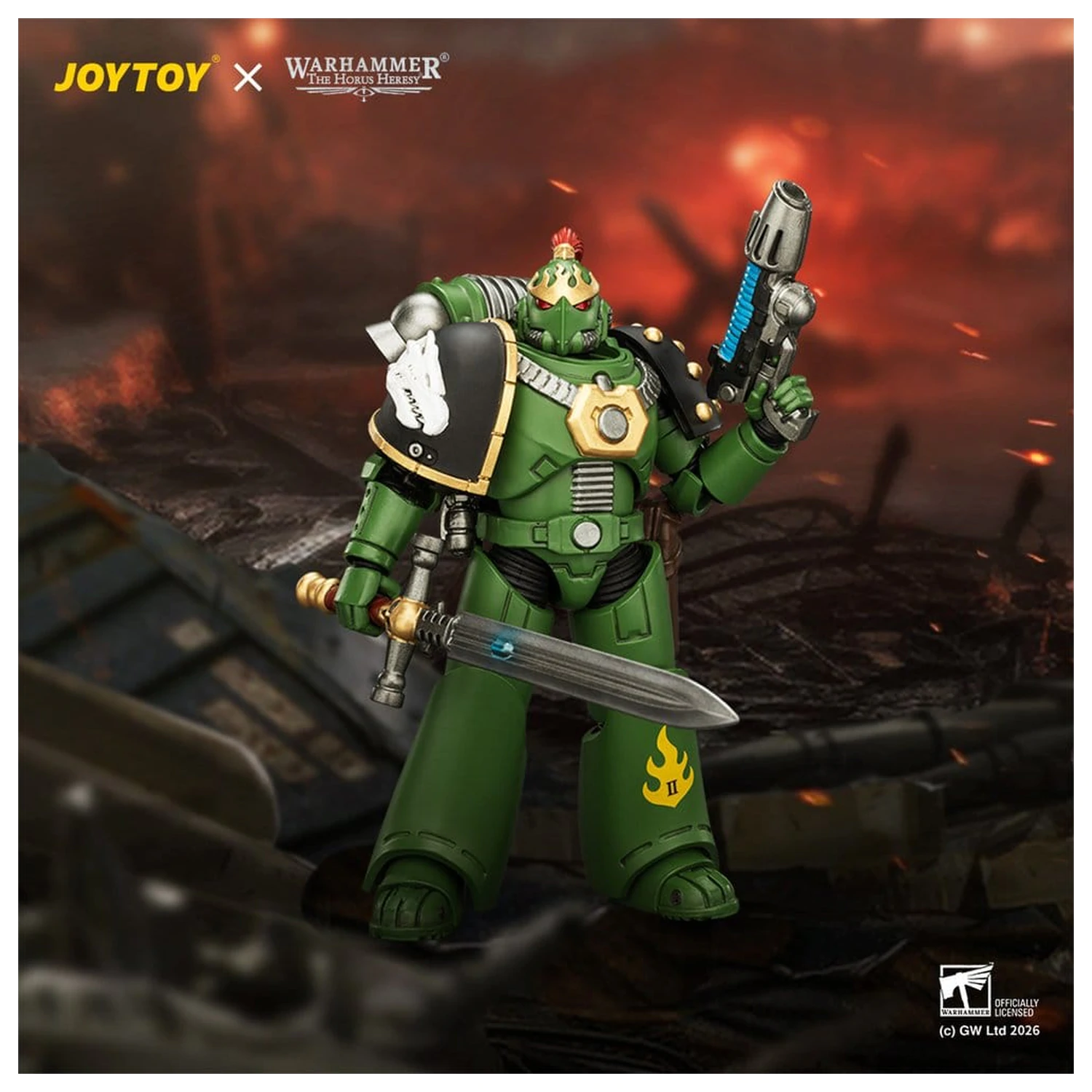 Warhammer The Horus Heresy Action Figure Salamanders MKVI Tactical Legionary 12 cm product photo