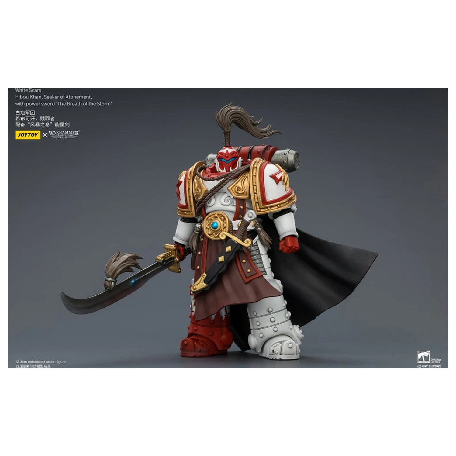 Warhammer The Horus Heresy Action Figure White Scars Hibou Khan, Seeker of Atonement 12 cm product photo