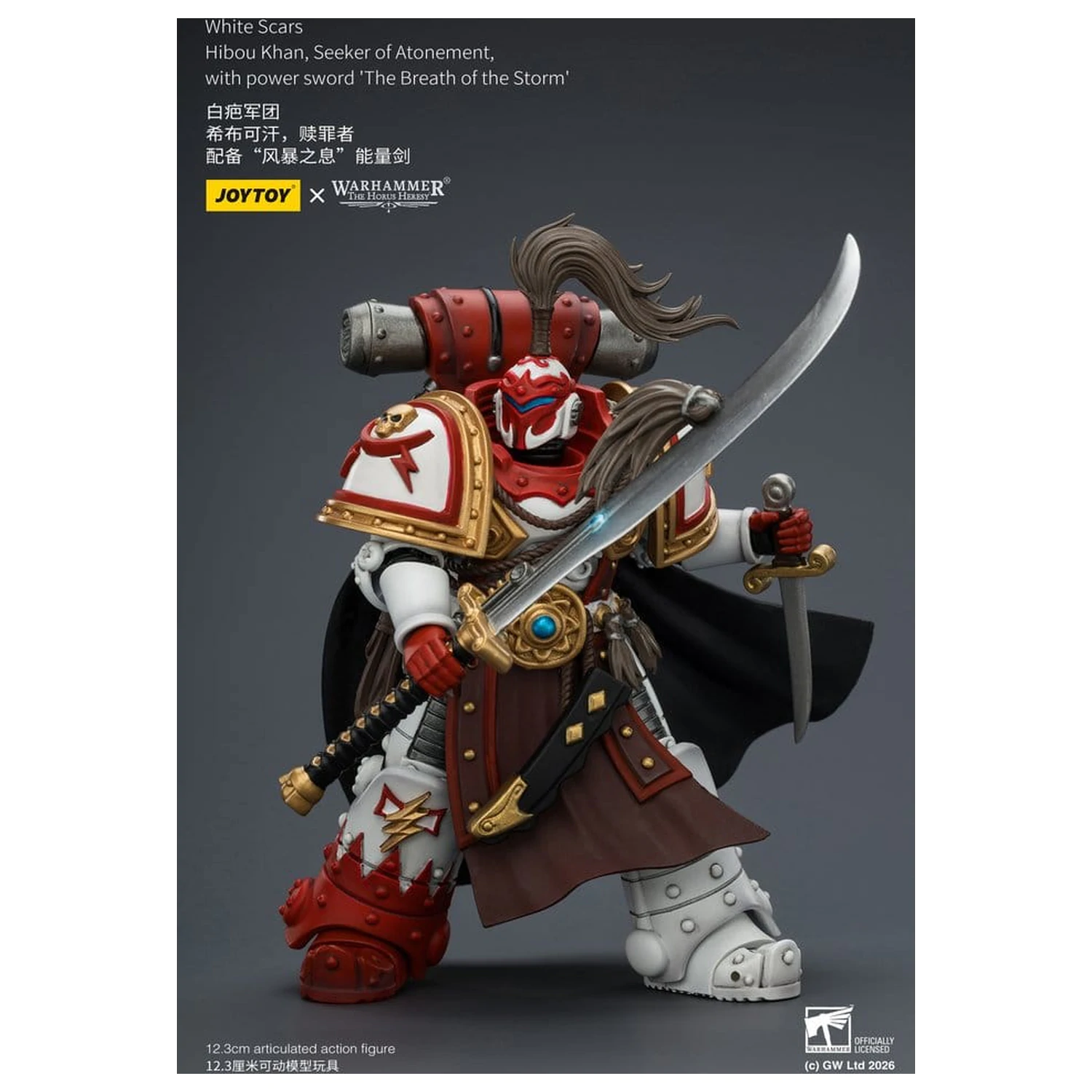 Warhammer The Horus Heresy Action Figure White Scars Hibou Khan, Seeker of Atonement 12 cm product photo