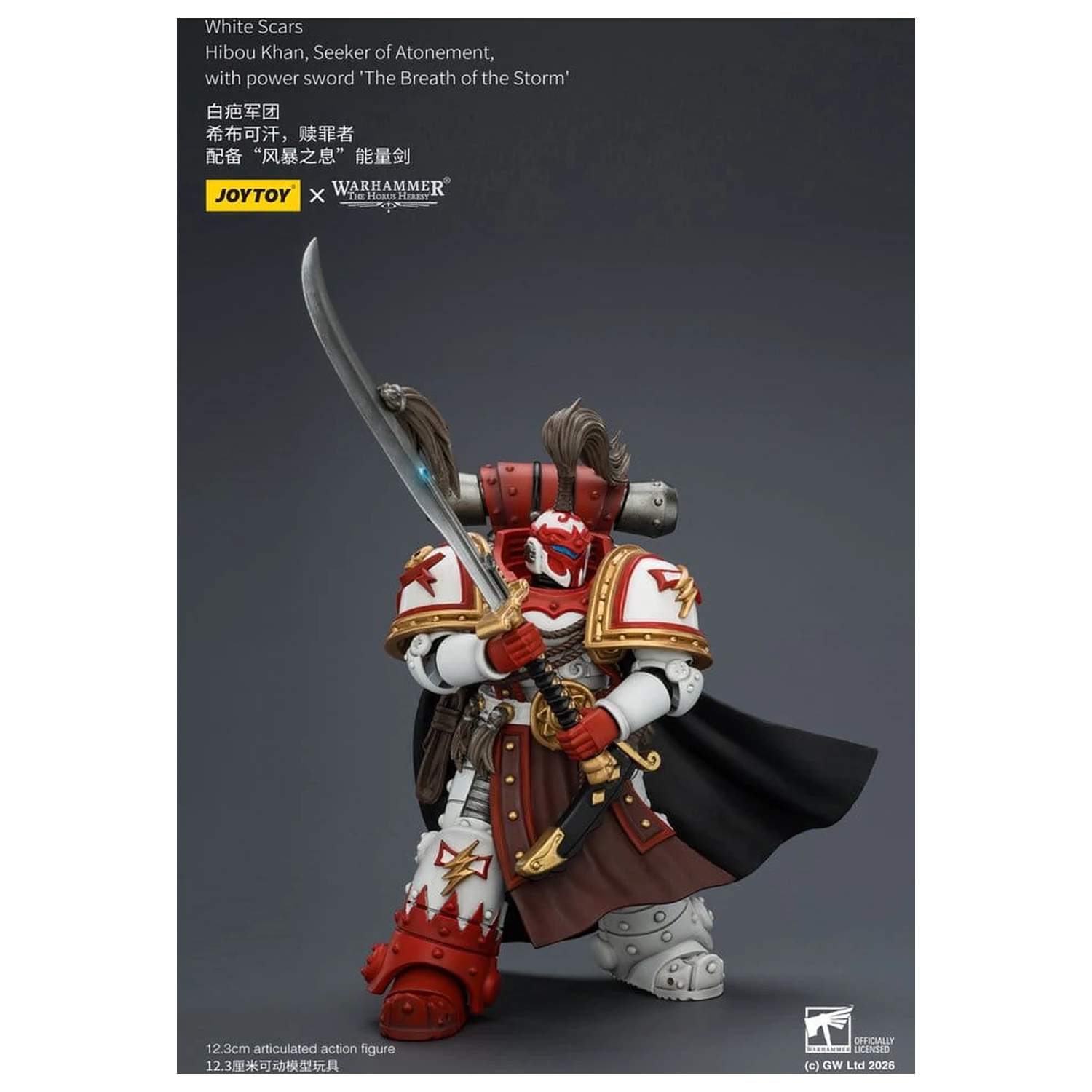 Warhammer The Horus Heresy Action Figure White Scars Hibou Khan, Seeker of Atonement 12 cm product photo