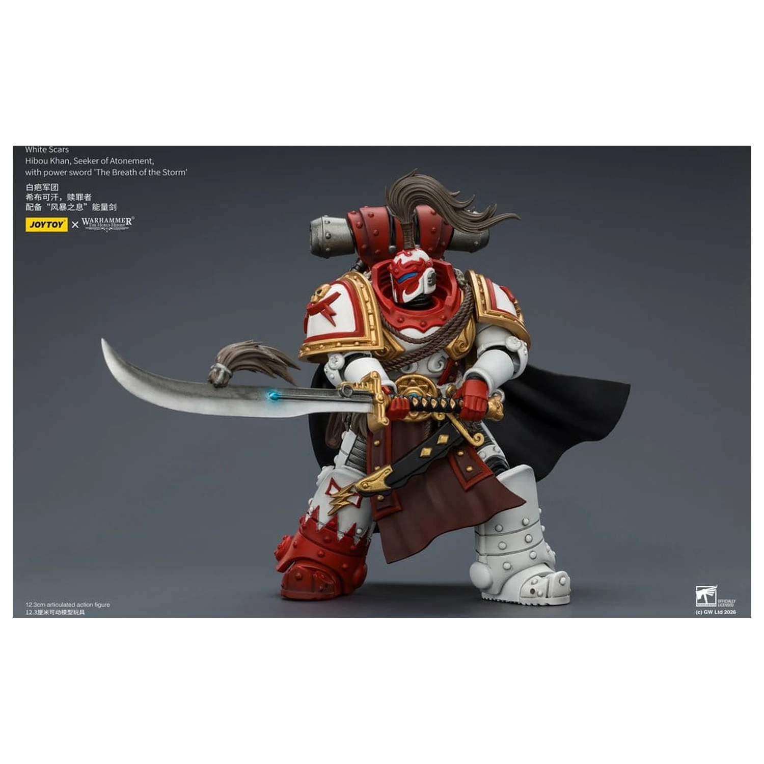 Warhammer The Horus Heresy Action Figure White Scars Hibou Khan, Seeker of Atonement 12 cm product photo