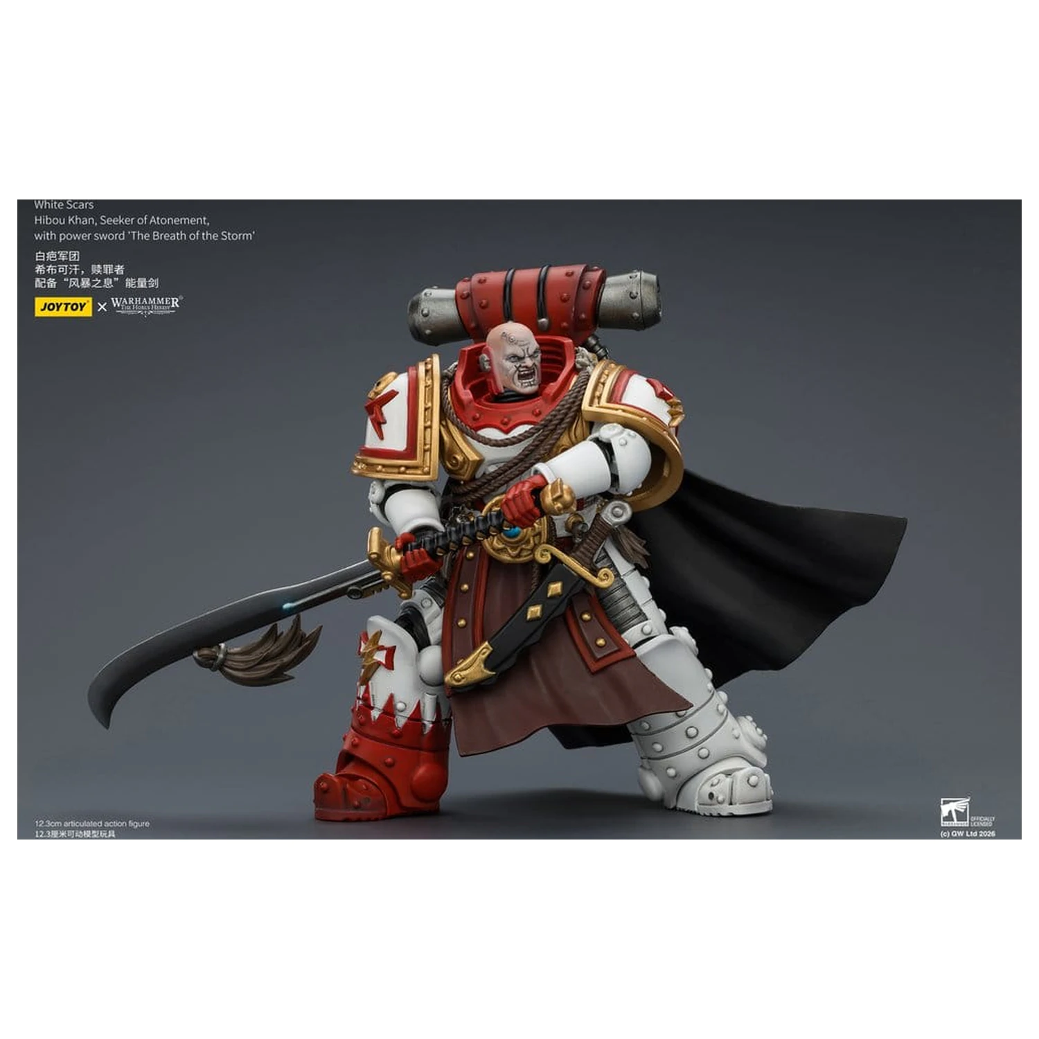 Warhammer The Horus Heresy Action Figure White Scars Hibou Khan, Seeker of Atonement 12 cm product photo