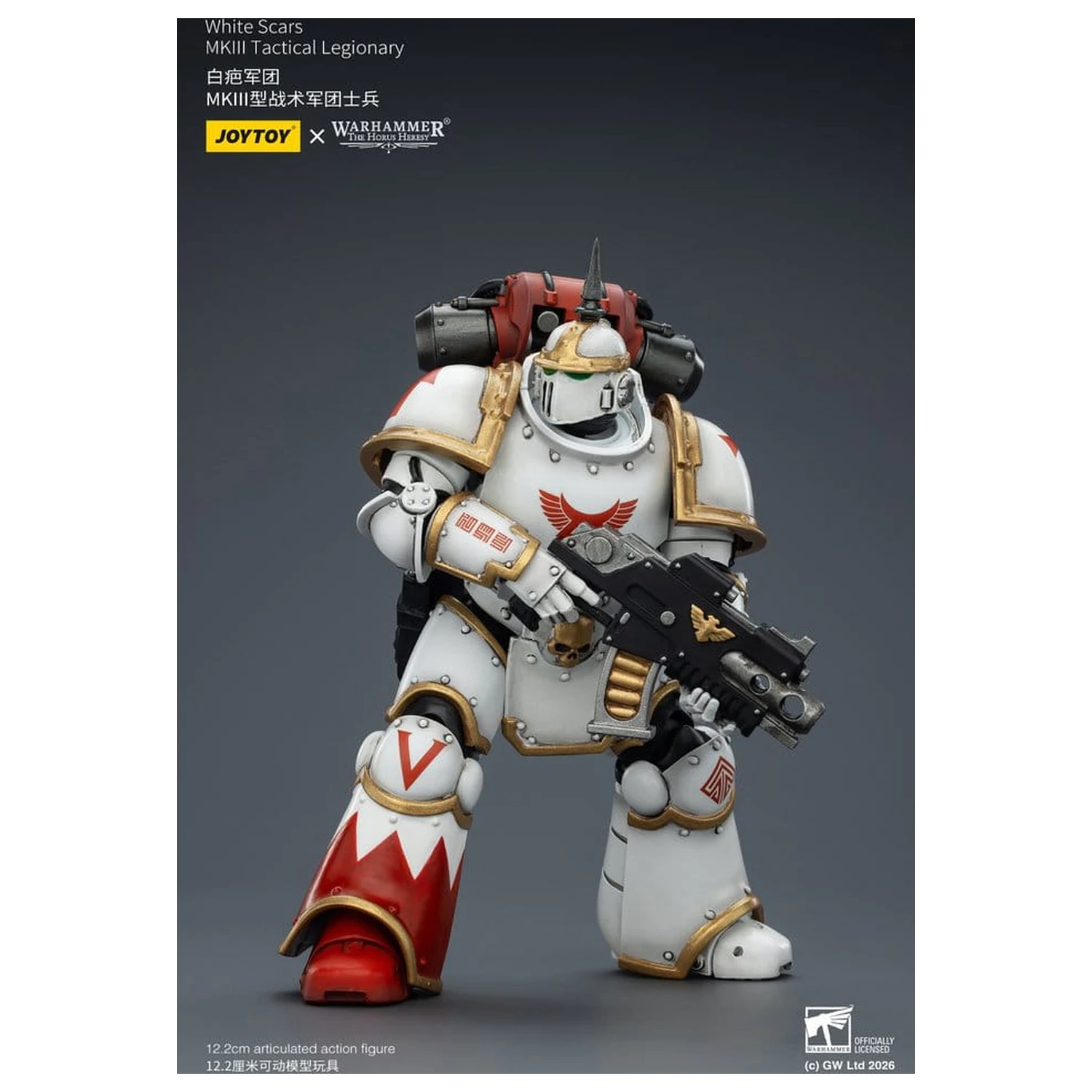 Warhammer The Horus Heresy Action Figure White Scars MKIll Tactical Legionary 12 cm product photo