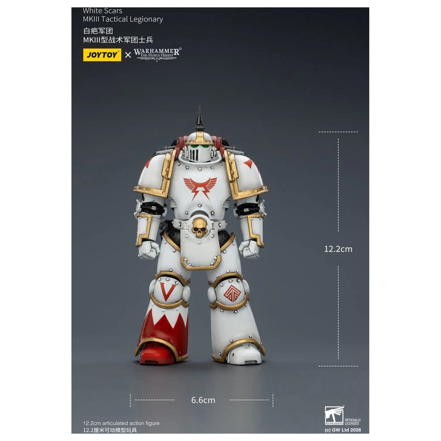 Warhammer The Horus Heresy Action Figure White Scars MKIll Tactical Legionary 12 cm product photo