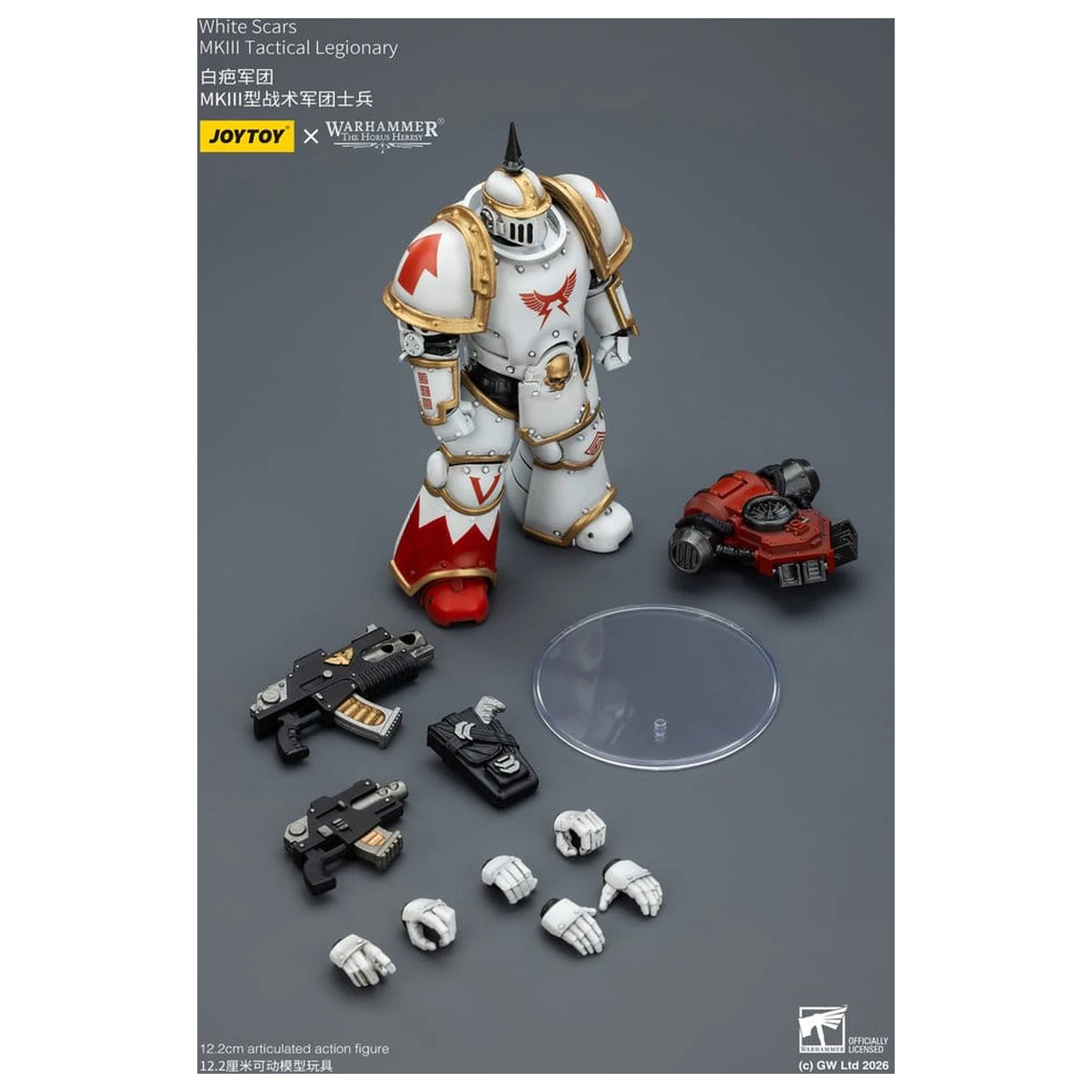 Warhammer The Horus Heresy Action Figure White Scars MKIll Tactical Legionary 12 cm product photo