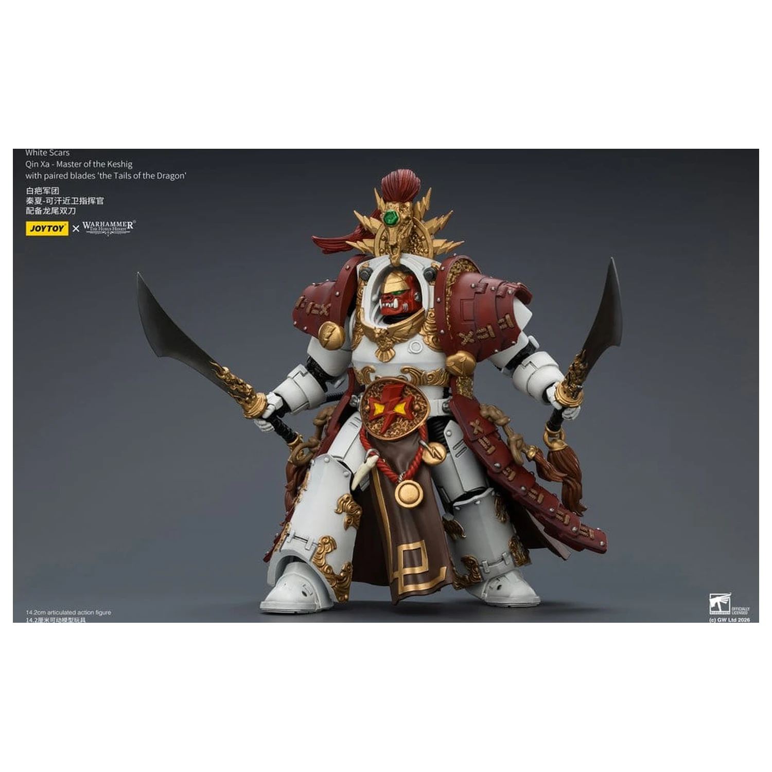 Warhammer The Horus Heresy Action Figure White Scars Qin Xa - Master of the Keshig 14 cm product photo