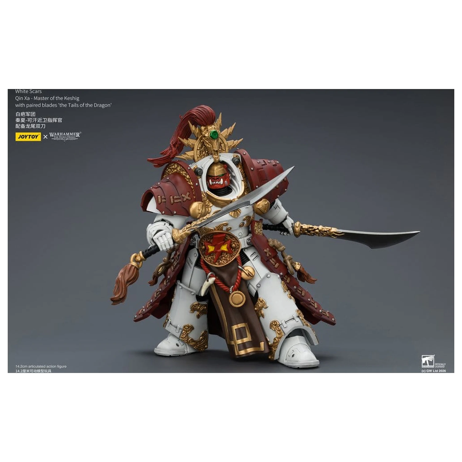 Warhammer The Horus Heresy Action Figure White Scars Qin Xa - Master of the Keshig 14 cm product photo