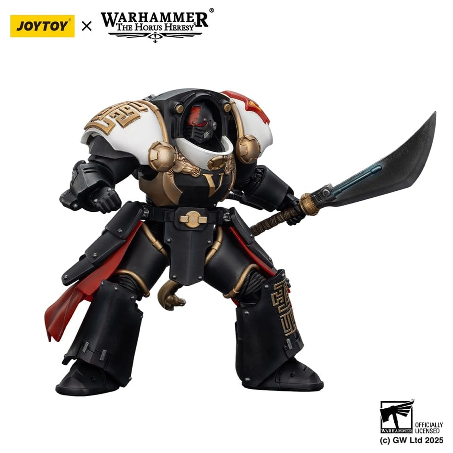 Warhammer The Horus Heresy Action Figure White Scars Ebon Keshig Terminator 1 with Power Glaive 13 cm product photo