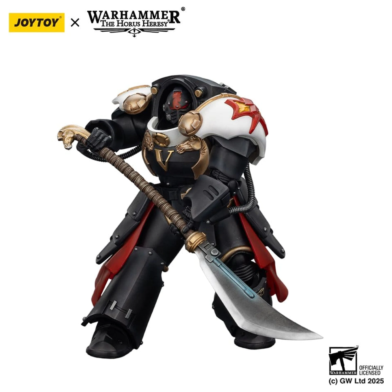 Warhammer The Horus Heresy Action Figure White Scars Ebon Keshig Terminator 1 with Power Glaive 13 cm product photo