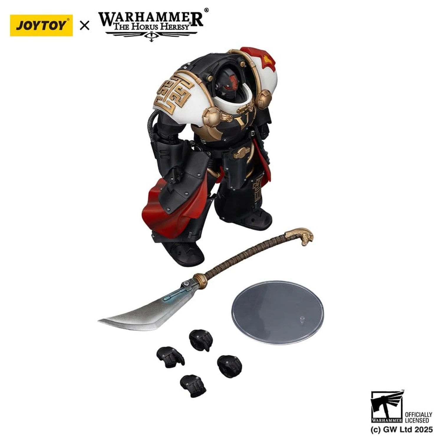 Warhammer The Horus Heresy Action Figure White Scars Ebon Keshig Terminator 1 with Power Glaive 13 cm product photo