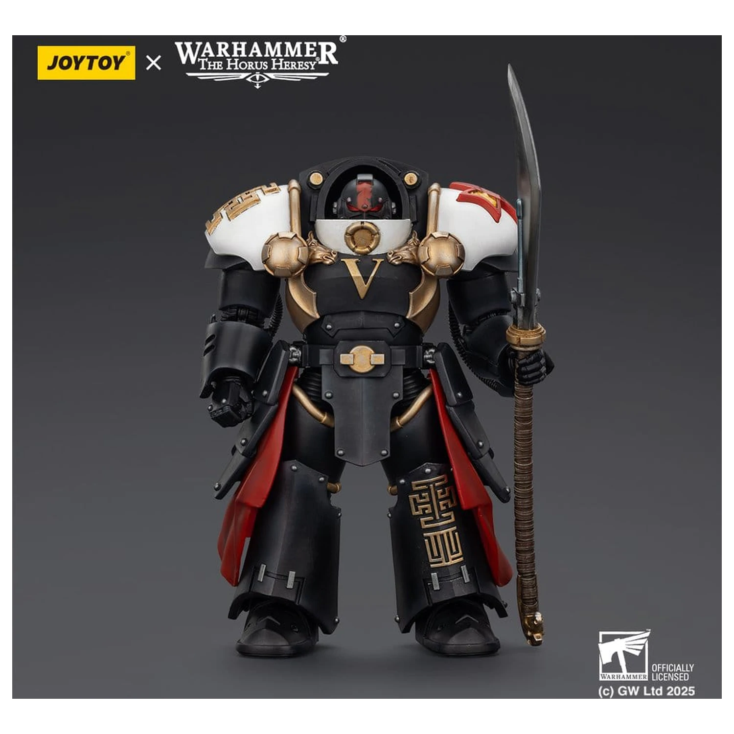 Warhammer The Horus Heresy Action Figure White Scars Ebon Keshig Terminator 1 with Power Glaive 13 cm product photo