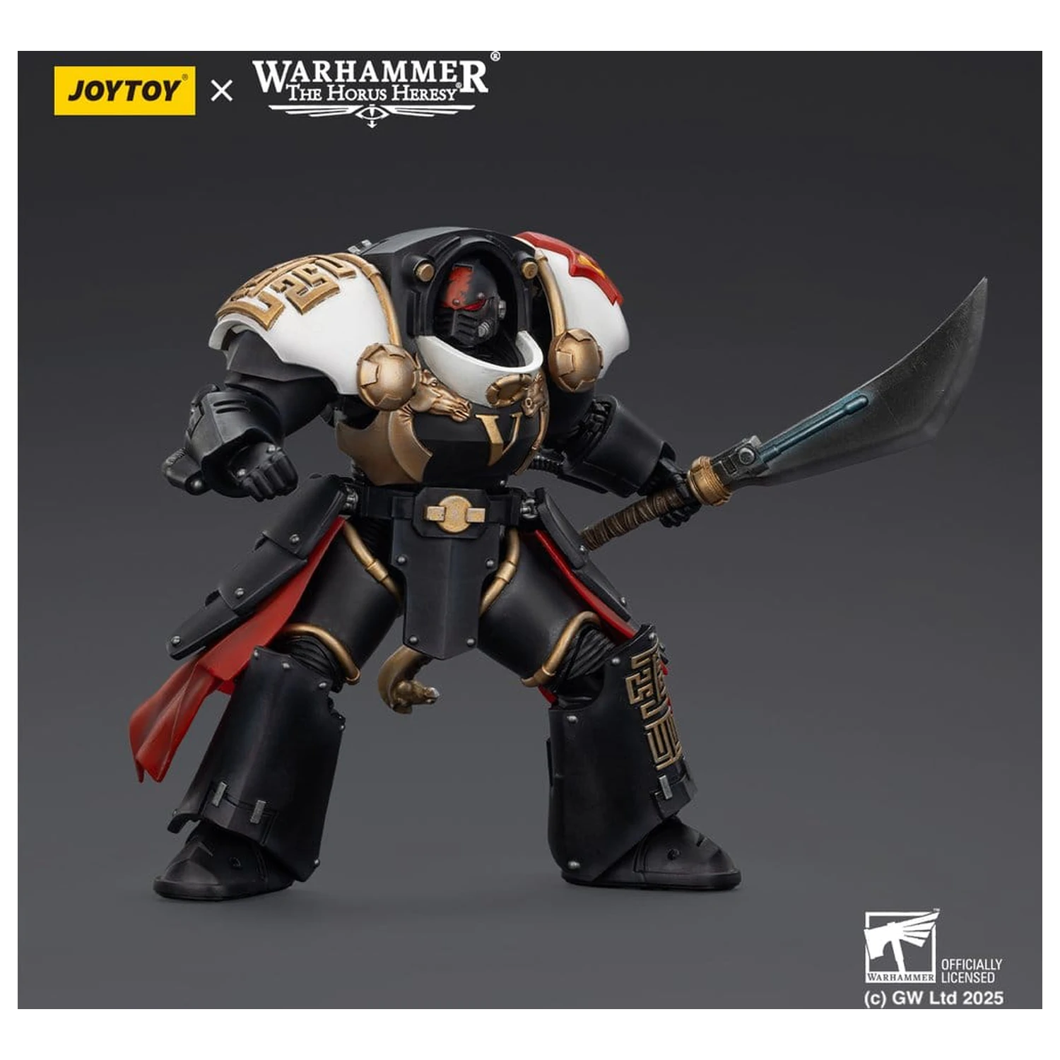 Warhammer The Horus Heresy Action Figure White Scars Ebon Keshig Terminator 1 with Power Glaive 13 cm product photo