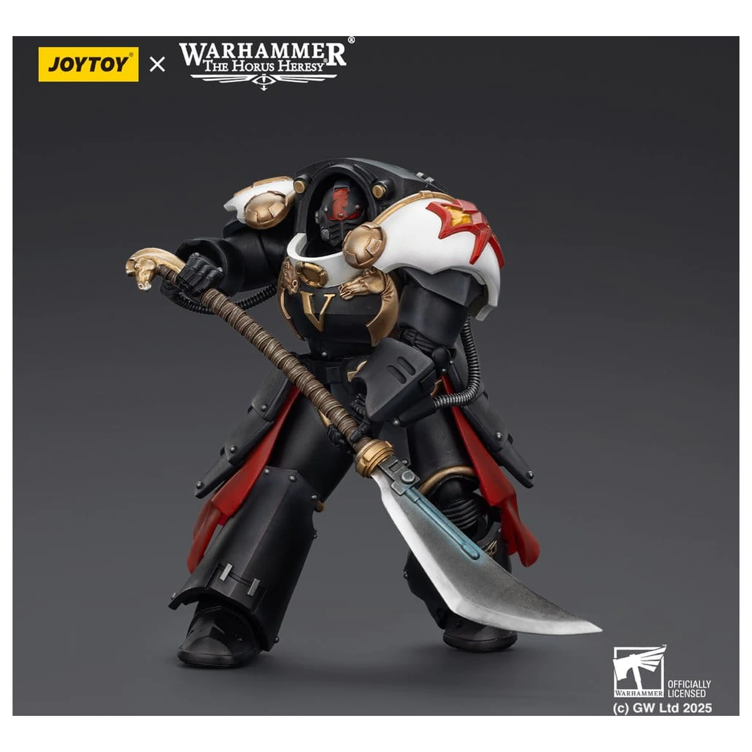 Warhammer The Horus Heresy Action Figure White Scars Ebon Keshig Terminator 1 with Power Glaive 13 cm product photo