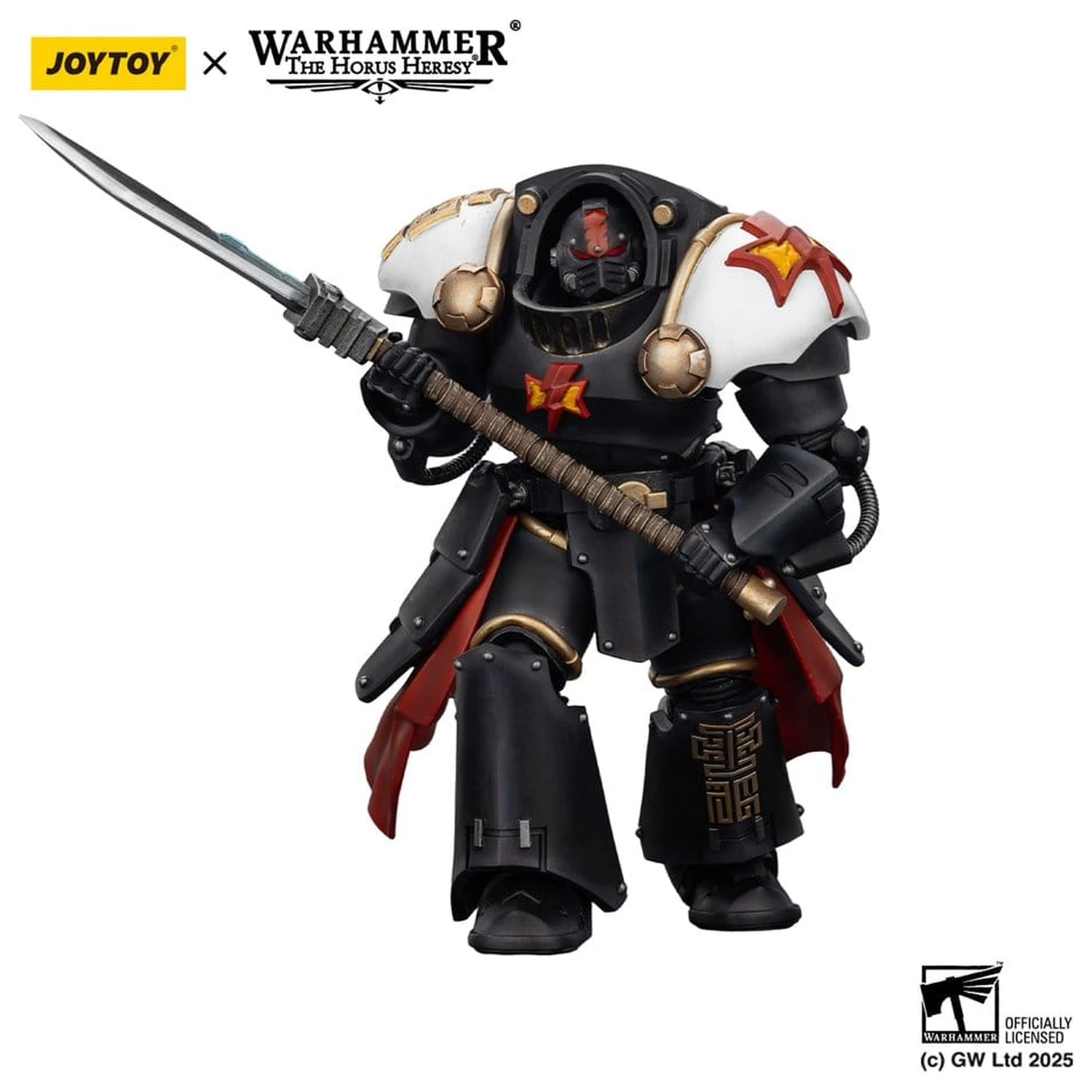 Warhammer The Horus Heresy Action Figure White Scars Ebon Keshig Terminator 2 with Power Glaive 13 cm product photo