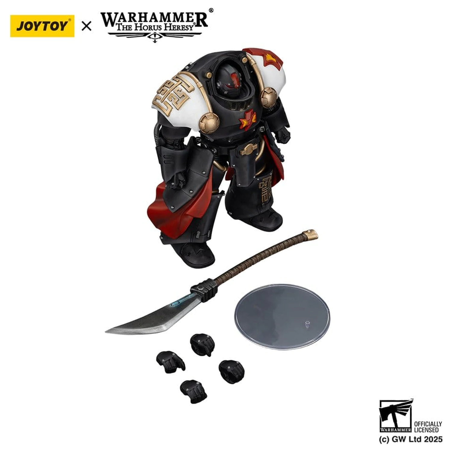 Warhammer The Horus Heresy Action Figure White Scars Ebon Keshig Terminator 2 with Power Glaive 13 cm product photo