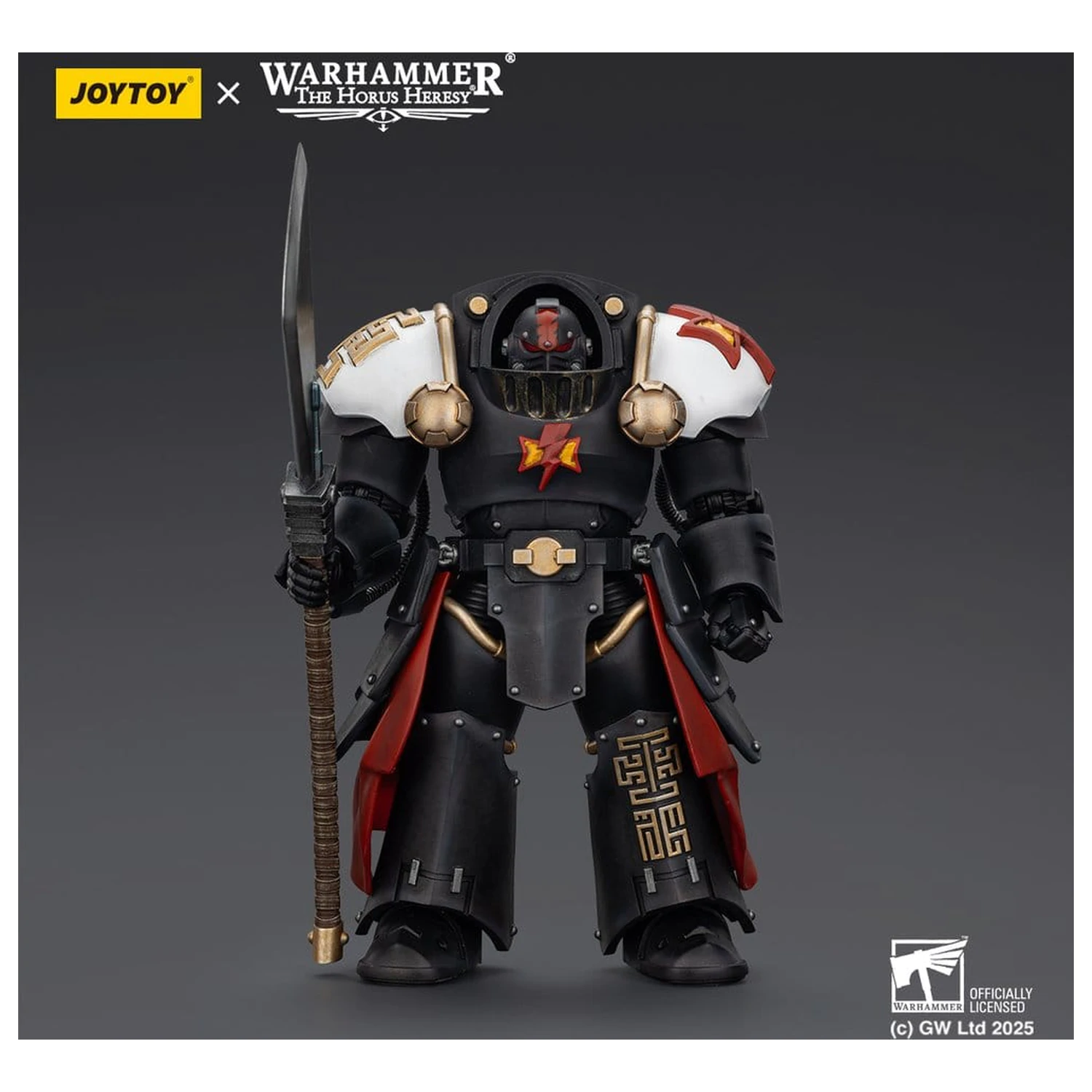 Warhammer The Horus Heresy Action Figure White Scars Ebon Keshig Terminator 2 with Power Glaive 13 cm product photo