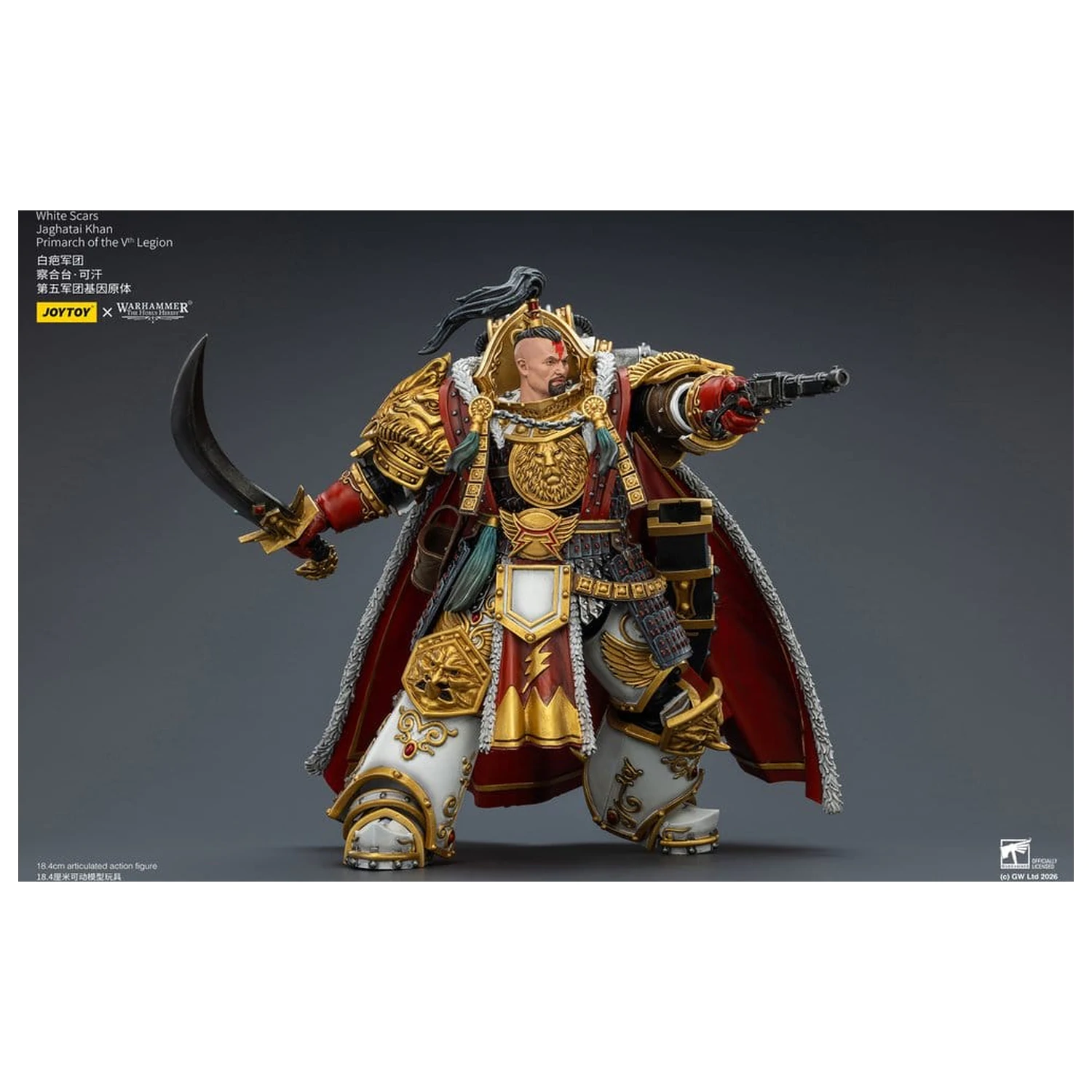 Warhammer The Horus Heresy Action Figure White Scars Jaghatai Khan Primarch of the Vth Legion 19 cm product photo