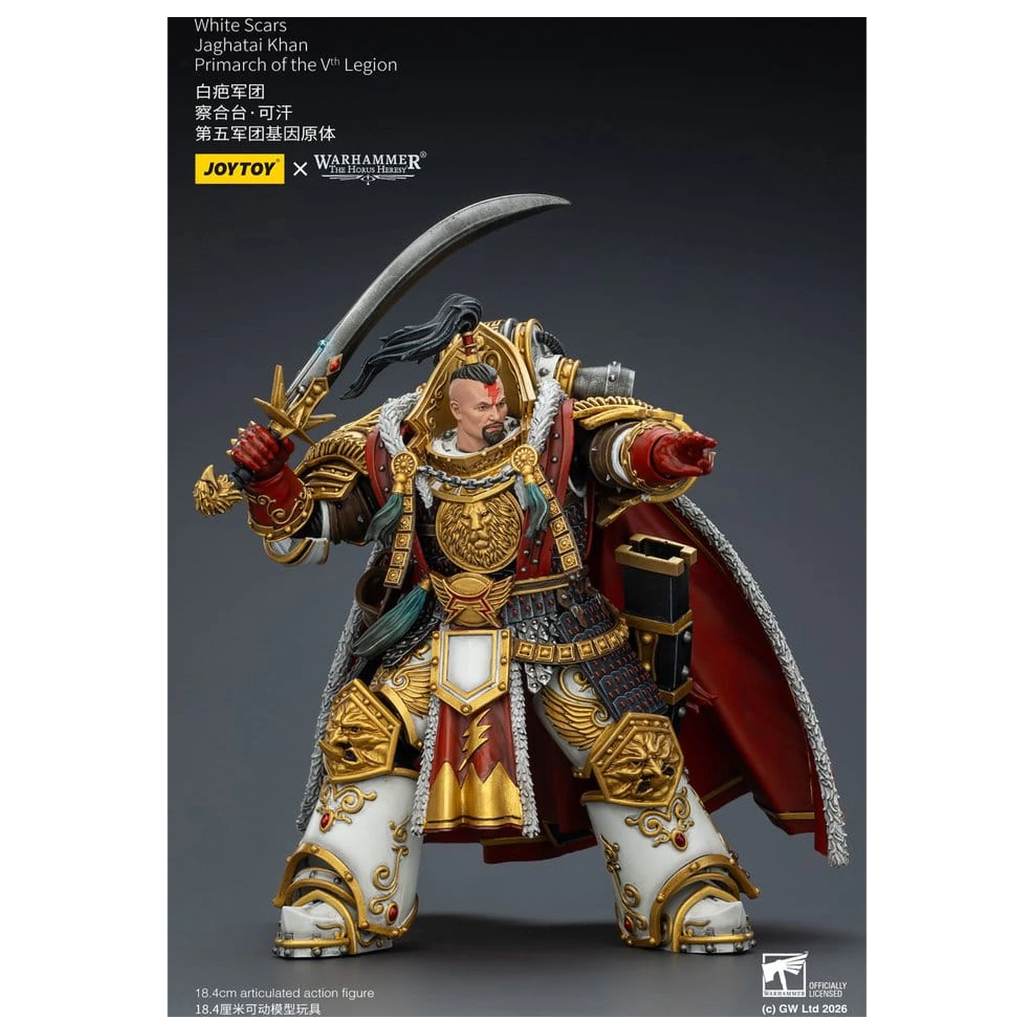 Warhammer The Horus Heresy Action Figure White Scars Jaghatai Khan Primarch of the Vth Legion 19 cm product photo